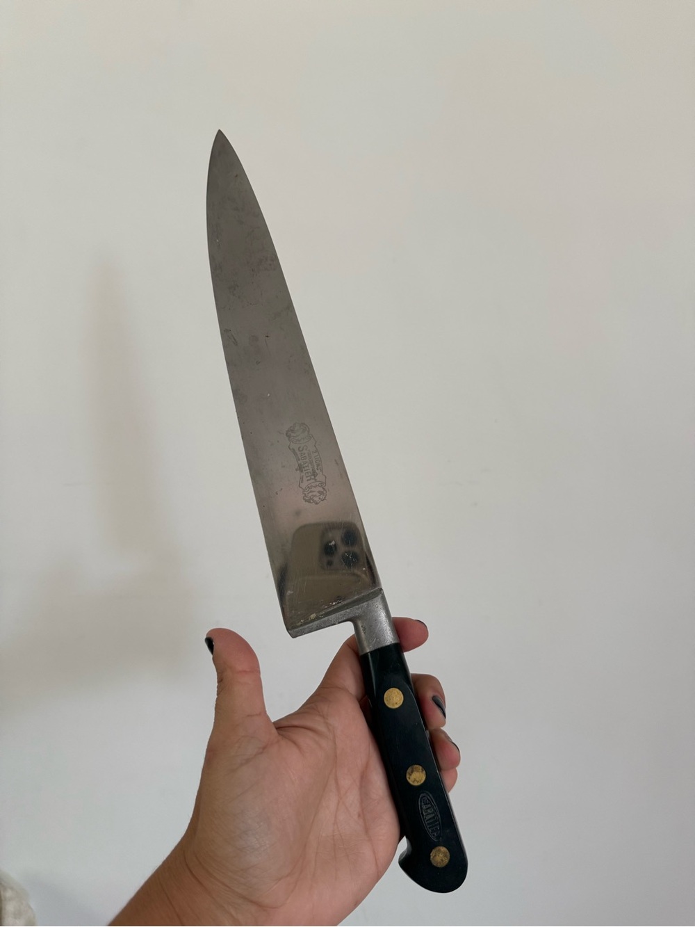 Sabatier France Two Lions Professional 10" Carbon Steel Chef`s Knife